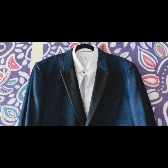 Emporio Armani Blue Dot Dinner Jacket 56LEU/44L US - Picture 2 of 7
